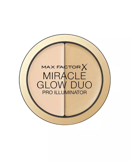 Max Factor Miracle Glow Duo Illuminant Poudre illuminatrice 10 Lumière, 11 g