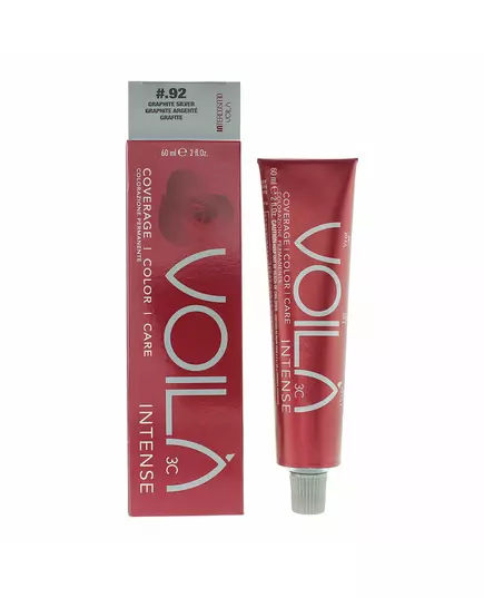 Intercosmo Voila 3C Intense Permanente Haarfarbe .92 Graphite Silver, 60 ml, Bild 2