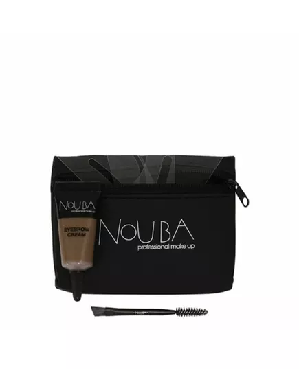 15 Set Nouba: Nouba Eyebrow Brush + Nouba Eyebrow Gel 7 ml + Textile Makeup Bag Black, 7 ml