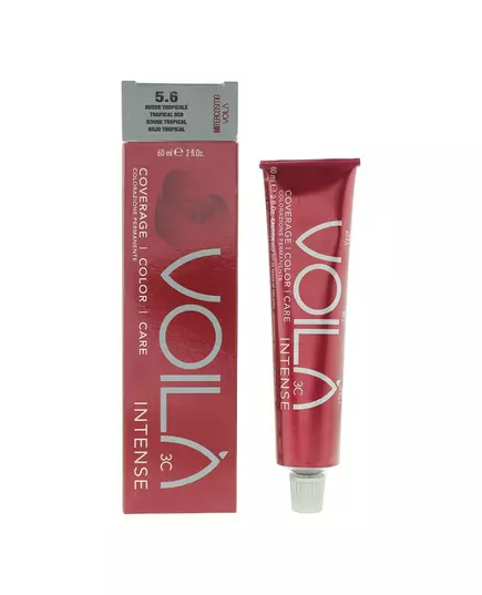 Intercosmo Voila 3C Intense Permanente Haarfarbe 5.6 Tropical Red, 60 ml