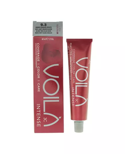 Intercosmo Voila 3C Intense Permanente Haarfarbe 9.3 Very Light Golden Blonde, 60 ml, Bild 2
