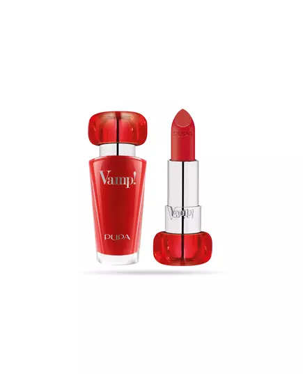 Pupa Vamp! Parabenfrei Volumen Creme-Lippenstift 303 Ikone Rot, 3,5 g
