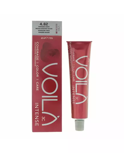 Intercosmo Voila 3C Intense Permanente Haarfarbe 4.62 Medium Burgundy Brown, 60 ml, Bild 3