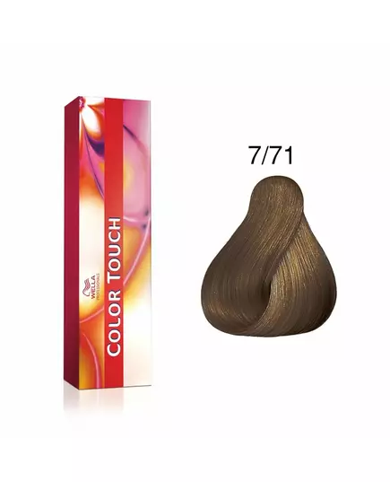 Wella Professionals Color Touch Ammonia-Free Semi-Permanent Hair Dye 7/71 Medium Blonde Ash Chestnut, 60 ml, image 2