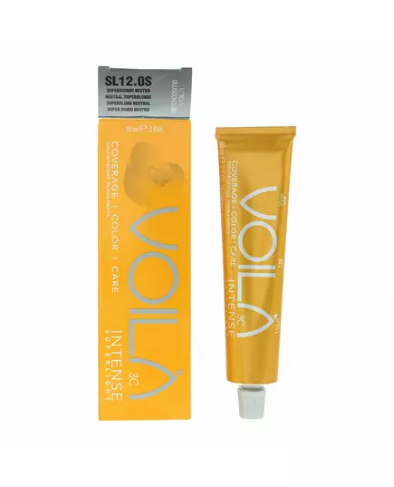 Intercosmo Voila 3C Intense Permanente Haarfarbe SL 12.OS Neutral Superblonde, 60 ml