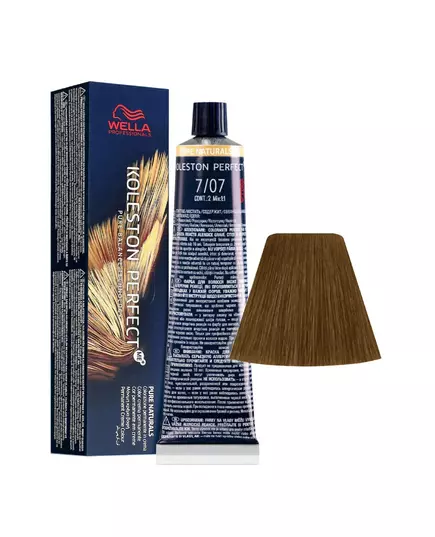 Wella Professionals Koleston Perfect Me+ Permanente Haarfarbe 7/07 Medium Blonde Natural Chestnut, 60 ml