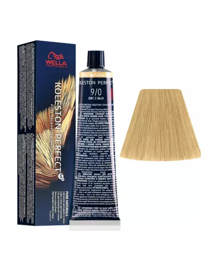 Wella Professionals Koleston Perfect Me+ Permanent Hair Dye 9/0 Lightest Natural Blonde, 60 ml