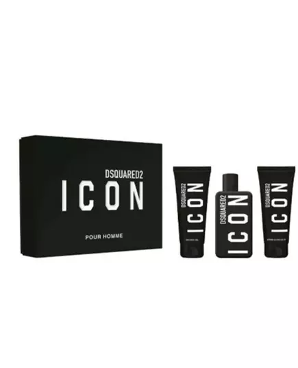 Set Dsquared 2: Icon Eau De Parfum For Men 100 ml + Icon Shower Gel All Skin Types 100 ml + Icon Moisturizing After-Shave Balm, 100 ml