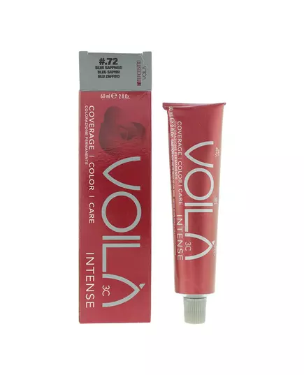Intercosmo Voila 3C Intense Permanente Haarfarbe 72 Blue Sapphire, 60 ml, Bild 2
