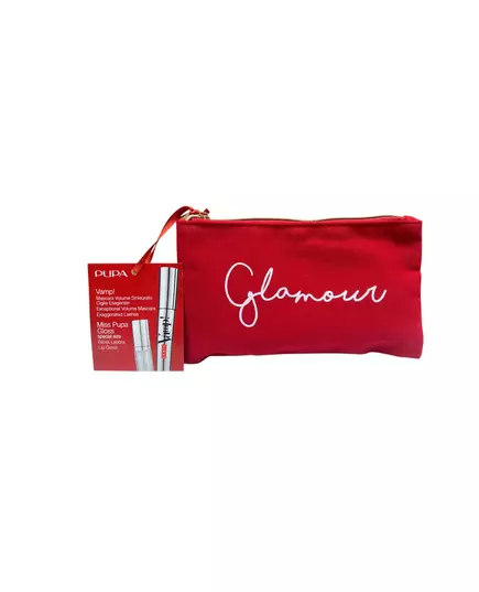 Set Pupa: Vamp! Definition Paraben-Free Waterproof Lash Defining Mascara 001 Extra Black 9 ml + Pupa Lip Gloss 1.5 ml *Miniature, 9 ml