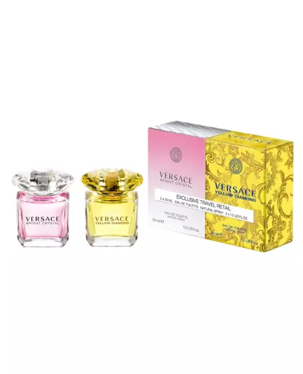 Set Versace: Bright Crystal Eau De Toilette For Women 30 ml + Yellow Diamond Eau De Toilette For Women, 30 ml