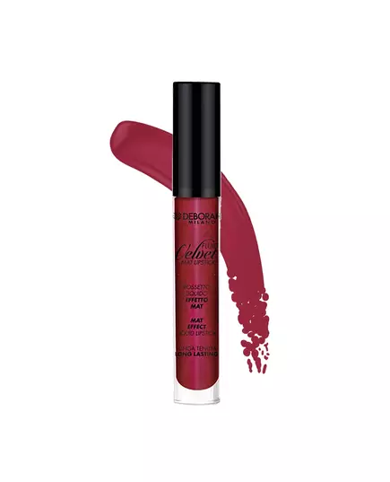 Deborah Fluid Velvet Matte Liquid Lipstick 50 Cherry, 4.5 g