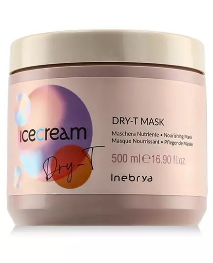 Inebrya Ice Cream Dry-T Masque crème pour traitement des cheveux Hydratant, 1000 ml