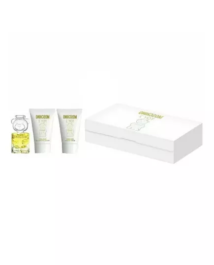 Set Moschino: Toy 2 Eau De Parfum For Women 50 ml + Toy 2 Shower Gel For All Skin Types 50 ml + Toy 2 Hydrating Body Lotion, 50 ml