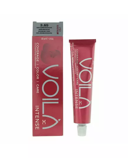 Intercosmo Voila 3C Intense Teinture permanente pour cheveux 3.65 Dark Beaujolais, 60 ml, image 3