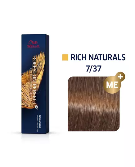 Koleston Perfect ME™ Rich Naturals - Permanent hair color 7/37, 60 ml