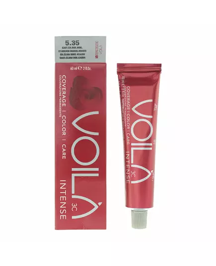 Intercosmo Voila 3C Intense Permanent Hair Dye 5.35 Golden Mahgant Brown, 60 ml, image 2