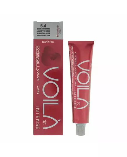Intercosmo Voila 3C Intense Teinture permanente pour cheveux 6.4 Dark Copper Blonde, 60 ml, image 2