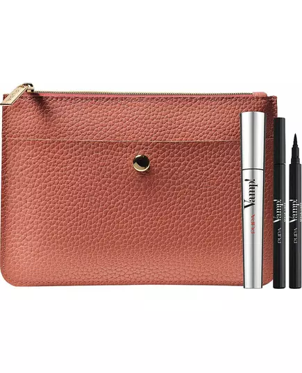 Set Pupa: Vamp! Definition Paraben-Free Waterproof Lash Defining Mascara 001 Extra Black 9 ml + Pupa Liquid Eyeliner Black, 9 ml