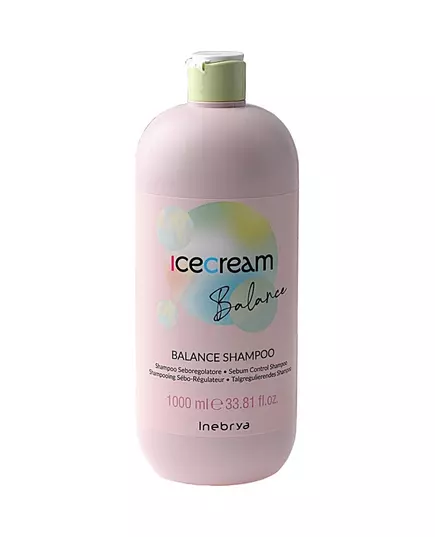 Shampoo zur Kontrolle fettiger Haare Inebrya Ice Cream Balance Sebum Control, 1000 ml
