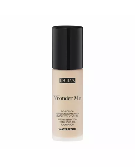 Pupa Wonder Me Parabenfrei Wasserdicht Flüssige Grundierung 009 Alabaster - Neutral, 30 ml