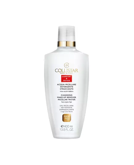Collistar Aacqua Micellare Detergente Struccante Makeup Removing Micellar Water For All Skin Types, 400 ml, image 2