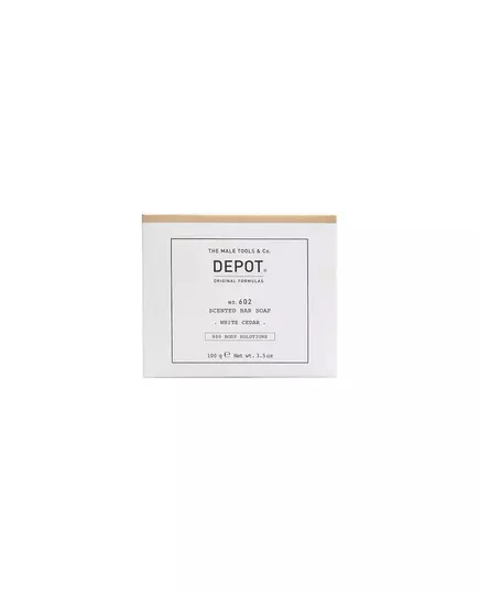 Depot 600 Body Solutions No. 602 Botanischer Komplex Reinigung Weißer Zeder Duftende Seifenstück, 100 g