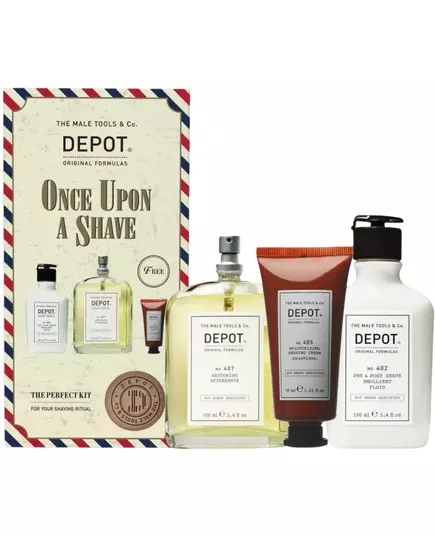 Set Depot: 400 Shave Specifics No. 402 Essential Oils Soothing Pre & Post Shaving Fluid 100 ml + 400 Shave Specifics No. 405 Allantoin Moisturizing Shaving Cream 125 ml + 400 Shave Specifics No. 407 Pro-Vitamin B5 Restoring & Refreshing After-Shave