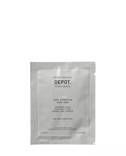 Ensemble Depot 800 Skin Specifics No. 808 Acide hyaluronique Profondément hydratant/Apaisant et revitalisant Masque facial Pour le visage Jour, 12 × 13 ml, image 3