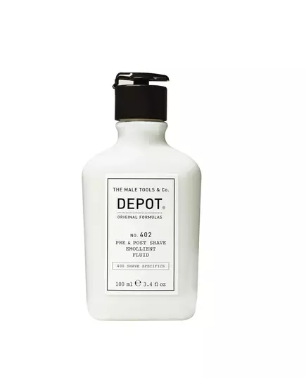 Depot 400 Shave Specifics No. 402 Huiles essentielles Apaisant Fluide avant et après rasage, 100 ml