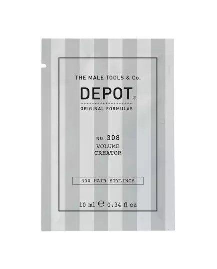 Depot 300 Hair Stylings No. 308 UV-Filter Haarstyling-Gel Für Volumen Mittlerer Halt, 10 ml