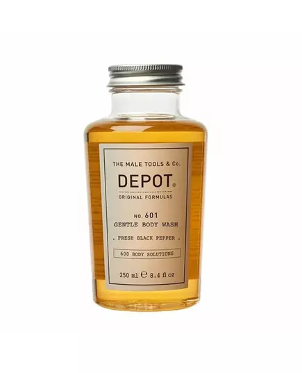 Depot 600 Body Solutions No. 601 Complexe botanique Nettoyage Poivre noir frais Gel douche, 250 ml