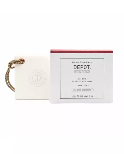 Depot 600 Body Solutions No. 602 Complexe botanique Nettoyage Thé sombre Pain de savon parfumé Notes aromatiques, 100 g