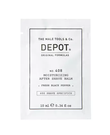 Depot 400 Shave Specifics No. 408 Frischer schwarzer Pfeffer Feuchtigkeitsspendend After-Shave Balsam, 10 ml