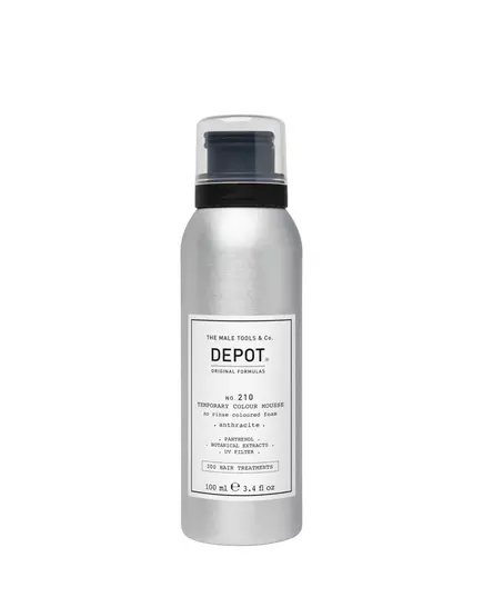 Depot 200 Hair Treatments No. 210 Panthenol Hair Colour Leave-In Mousse Anthracite, 100 ml
