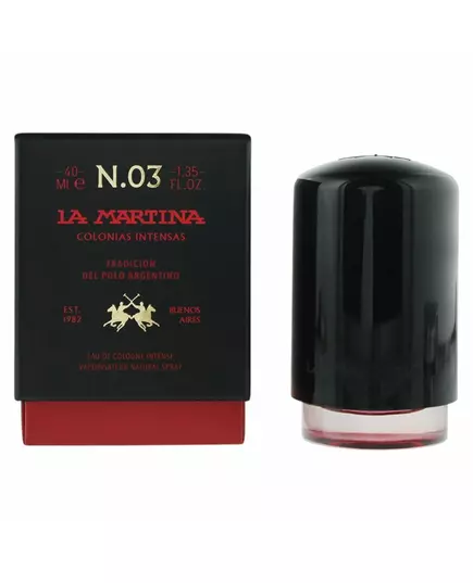 La Martina Nude Amber Intense Eau de Cologne Unisexe Bouteille, 40 ml, image 2