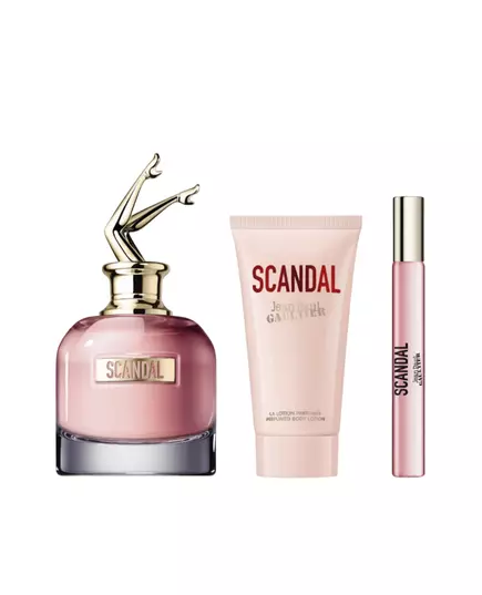 Set Jean Paul Gaultier: Scandal Eau De Parfum For Women 50 ml + Scandal Eau De Parfum For Women 6 ml *Miniature + Scandal Hydrating Body Lotion, 50 ml