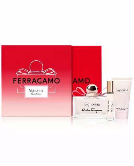 Set Salvatore Ferragamo: Signorina Eau De Parfum For Women 100 ml + Signorina Eau De Parfum For Women 10 ml + Signorina Moisturizing Body Lotion, 100 ml, Bild 2