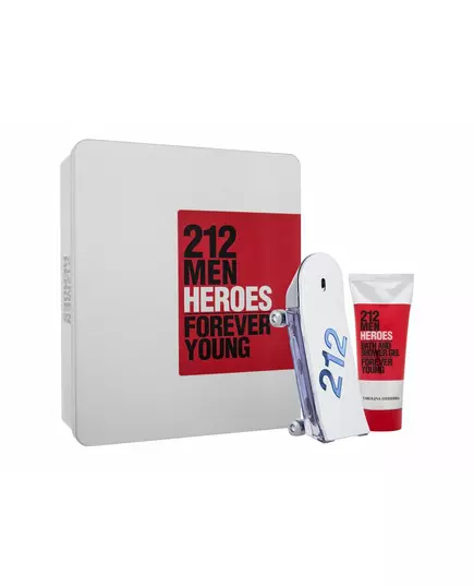 Coffret Carolina Herrera 212 Heroes Eau de Toilette 90 ml + Gel douche, 90 ml