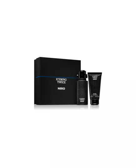 Set Iceberg: Twice Nero Eau De Toilette For Men 125 ml + Twice Nero Shower Gel All Over The Body, 125 ml