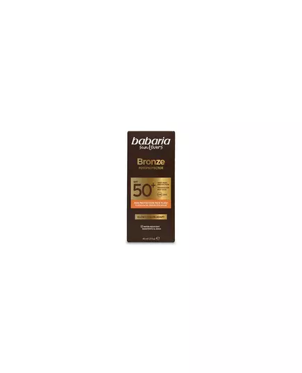Babaria SUN LOVERS BRONZE Gesichts-Sonnenfluid SPF50+, 40 ml