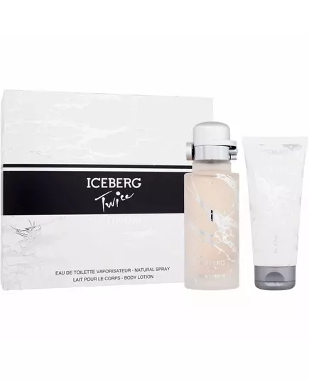 Set Iceberg: Twice Platinum Eau De Toilette For Women 125 ml + Twice Platinum Hydrating Body Lotion, 125 ml