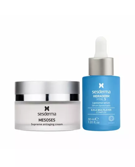 Set Sesderma: Mesoses Anti Aging Cream For Face 50 ml + Hydraderm Hyal 5 Ultra Hydrating Serum For Face, 50 ml