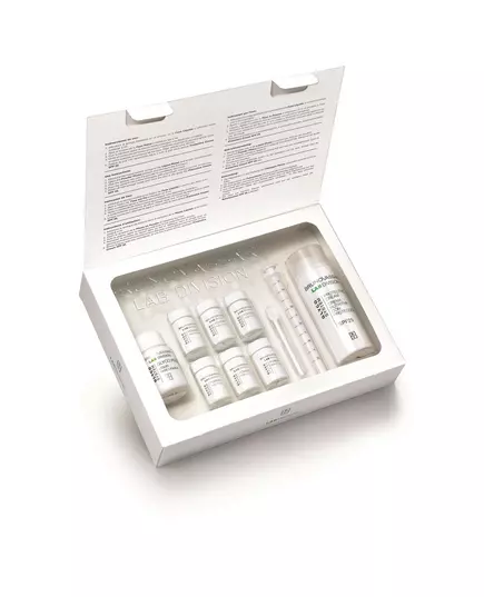 Set Bruno Vassari: Glyco System Eliminates Impurities Exfoliating Powder 6 pcs 0.30 g + Glyco System Protects & Hydrates Cream For Face SPF 25, 6 × 0,3 g