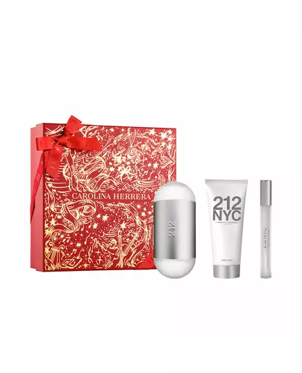 Set Carolina Herrera: 212 Eau De Toilette For Women 100 ml + 212 Eau De Toilette For Women 10 ml + 212 Moisturising Body Lotion, 100 ml