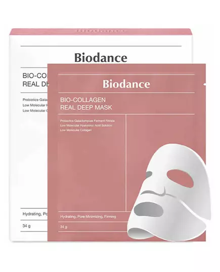 Setzen Biodance Collagen Porenverfeinerung Gesichtsmaske Für das Gesicht 4 stk, 4 × 34 g