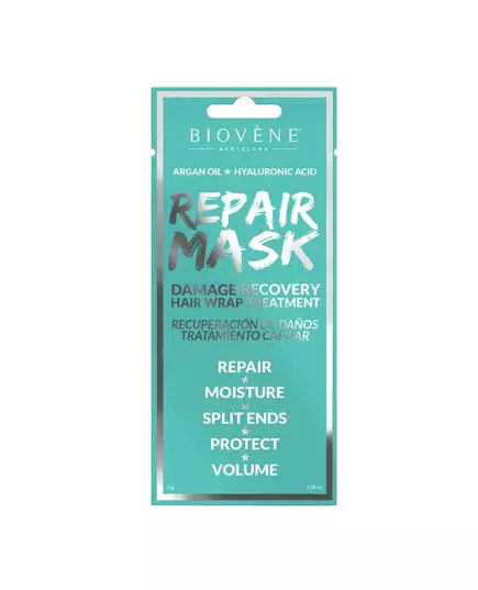 Biovene Biovene Huile d'argan Masque crème pour traitement des cheveux Réparation des dommages, 30 g