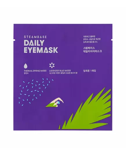 SteamBase Lavander Blue Water Soothing & Relaxing Weekly or as needed Eye Sheet Mask, 1 pc