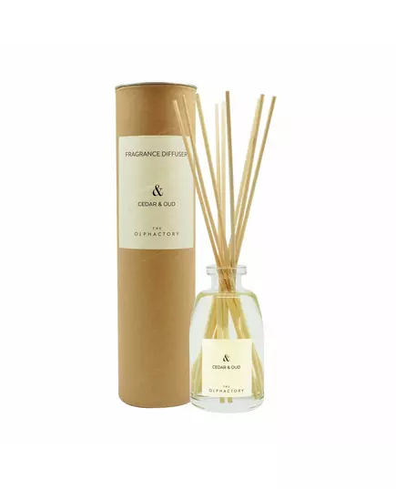 The Olphactory Cedar & Oud Fragrance Sticks Woody Aroma Reed Diffuser, 250 ml