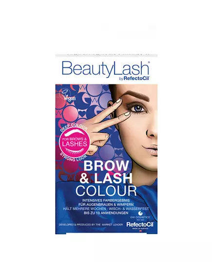 Brow & Lash Colour - Sada pro barvení řas a obočí 7 ml Black, 7 ml
